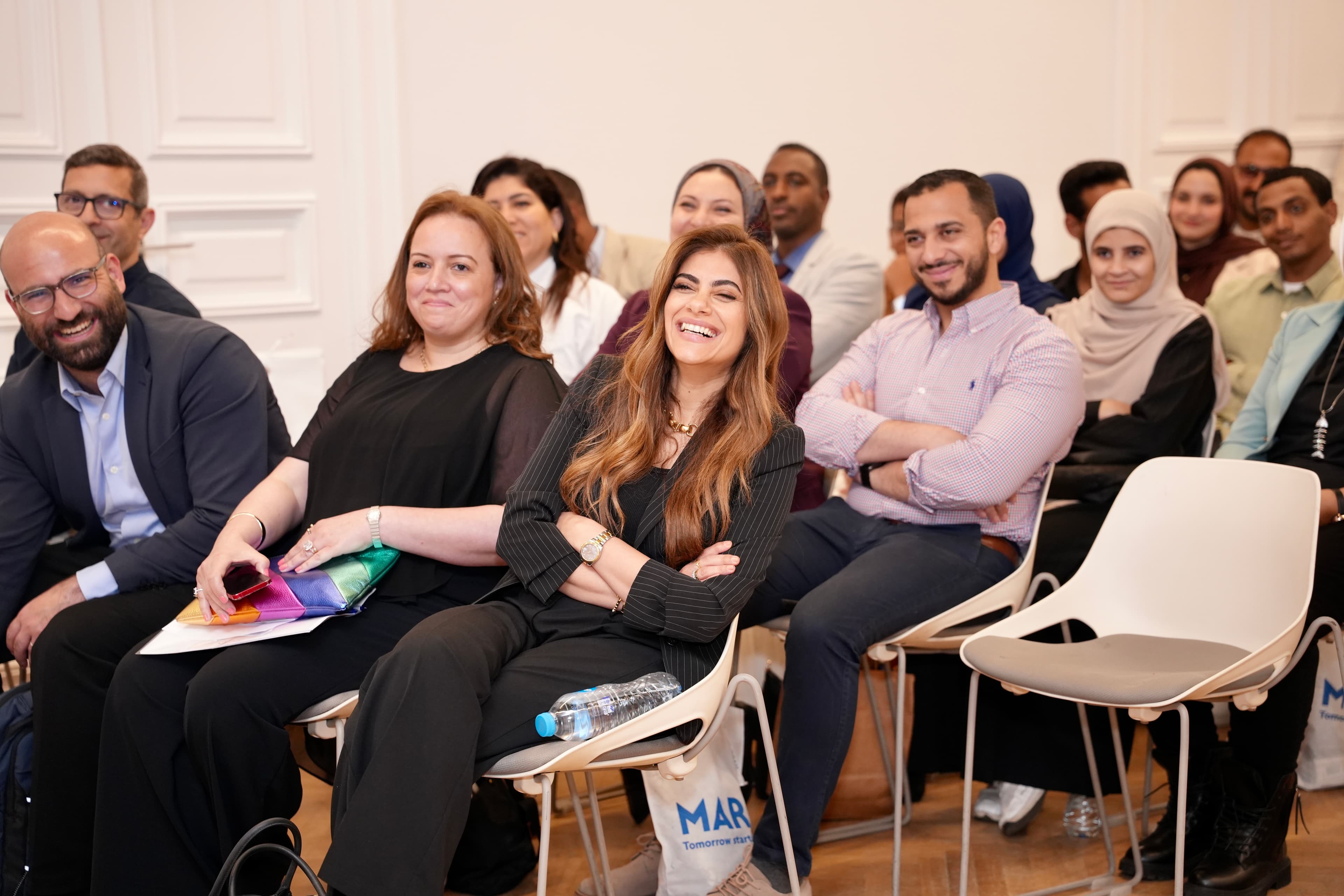 A fun moment with our partners from Mars at the Upper Egypt Incubator – Round 3 Pitching Day, Because building startups should always come with a few great moments too!
